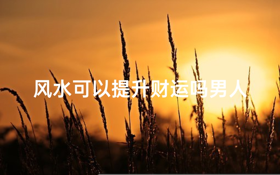 风水可以提升财运吗男人—风水好能改变命运吗