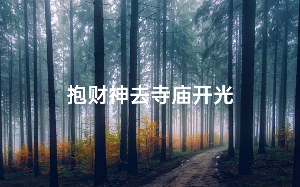 抱财神去寺庙开光