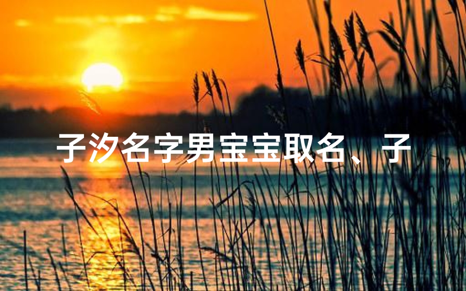 子汐名字男宝宝取名、子汐之子,星辰闪耀——男宝宝取名启示录