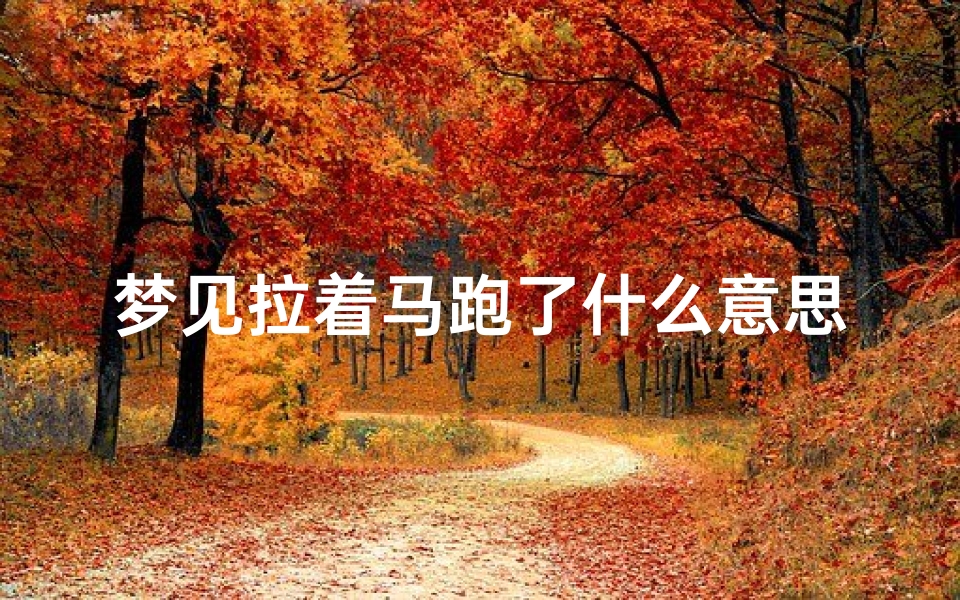 梦见拉着马跑了什么意思—梦见我拉着一匹马