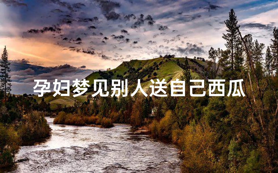孕妇梦见别人送自己西瓜瓜子,孕妇梦见别人给自己西瓜