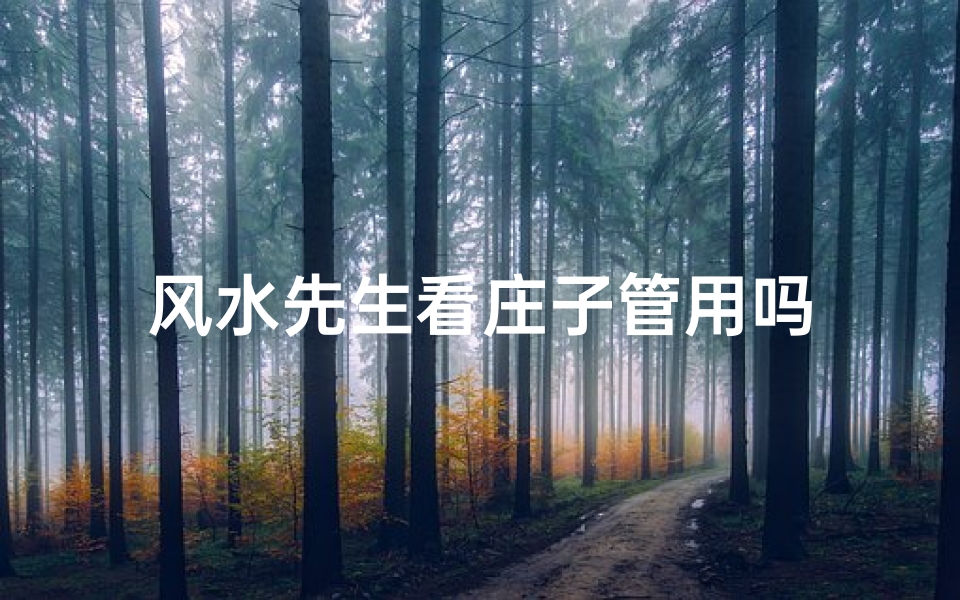 风水先生看庄子管用吗