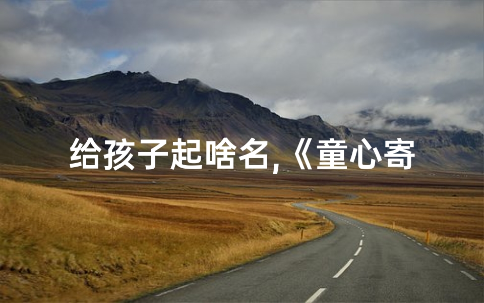 给孩子起啥名,《童心寄托:寻找梦想的起航点》