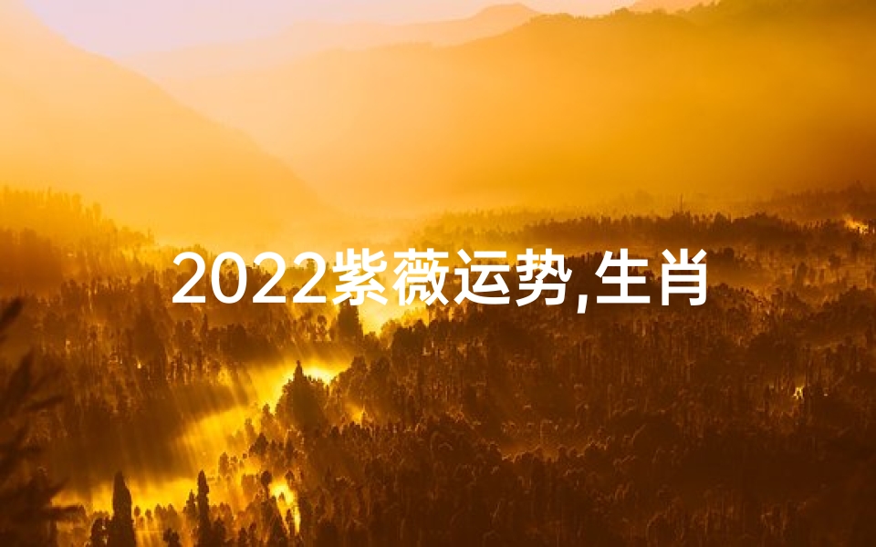 2022紫薇运势,生肖运势紫薇:揭秘2024年运势吉凶预测