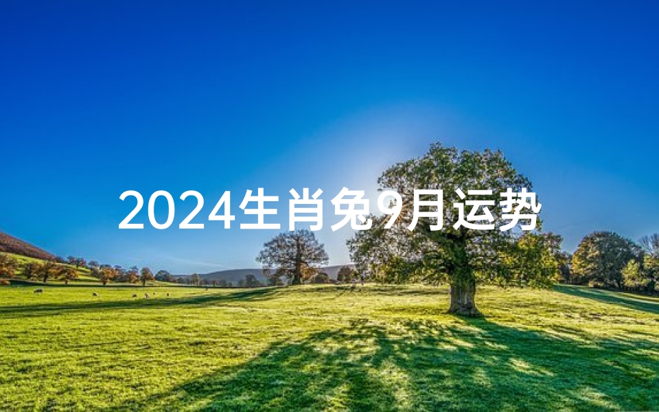 2024生肖兔9月运势,2024年属兔人的全年每月