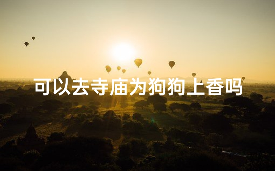 可以去寺庙为狗狗上香吗—带萌宠小狗寺庙祈福,费用几何?