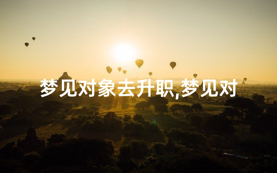 梦见对象去升职,梦见对象去升职什么预兆