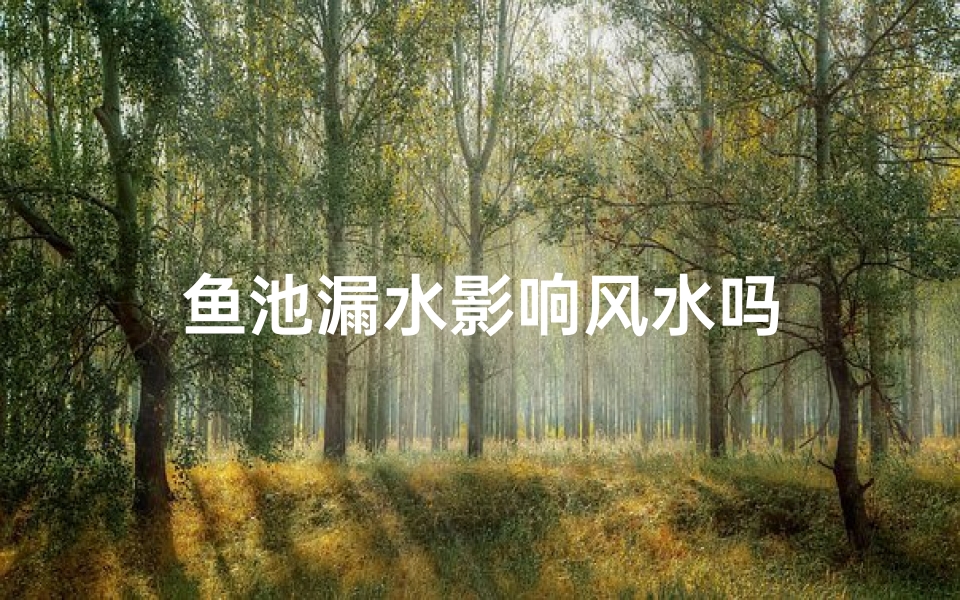 鱼池漏水影响风水吗