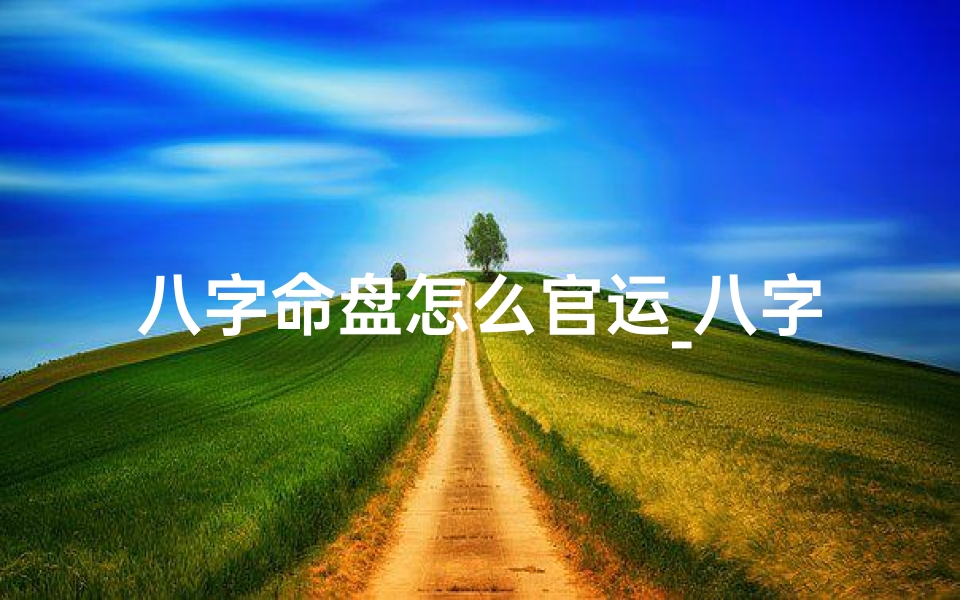 八字命盘怎么官运_八字命盘揭秘:如何看透官运走势