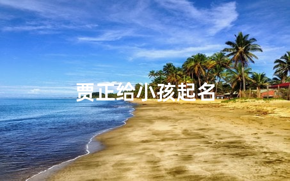 贾正给小孩起名