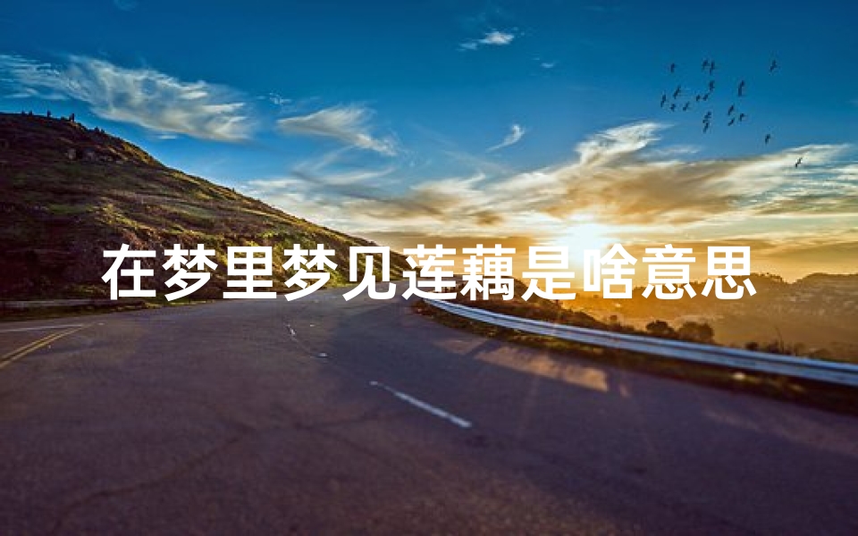 在梦里梦见莲藕是啥意思、做梦梦见莲藕是怎么回事-优贝算卦网