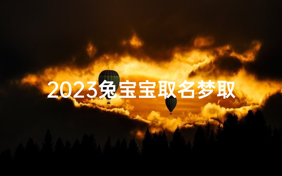 2023兔宝宝取名梦取名女孩、2023年兔宝宝乳名