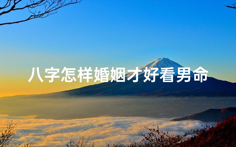 八字怎样婚姻才好看男命;八字怎么看婚姻好坏