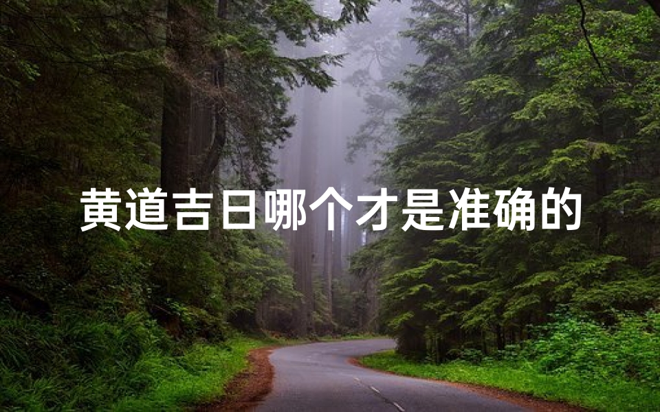 黄道吉日哪个才是准确的-黄道吉日哪个日子最好