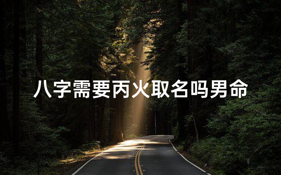 八字需要丙火取名吗男命-八字丙火为用神