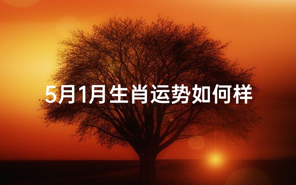 5月1月生肖运势如何样
