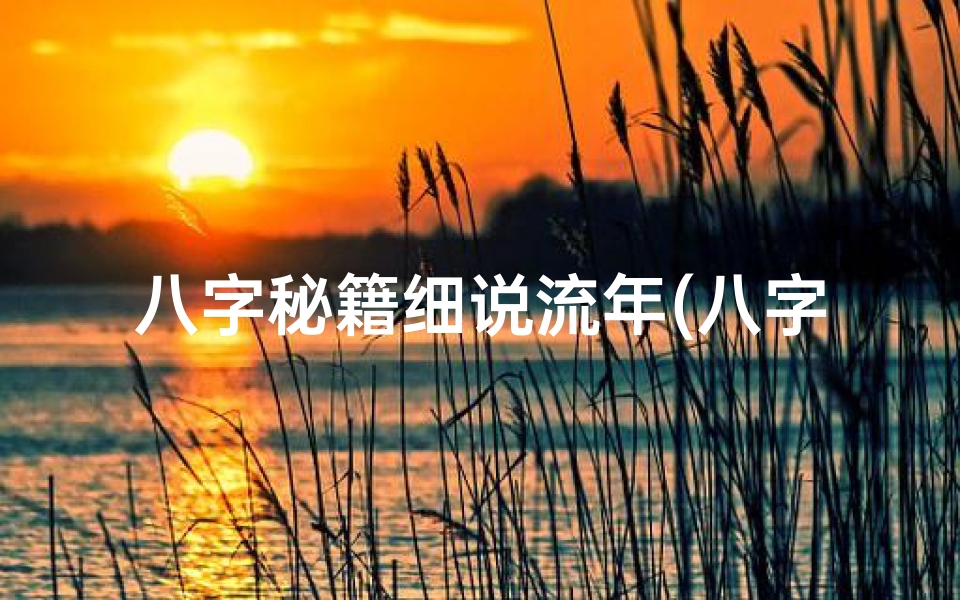 八字秘籍细说流年(八字流年命理揭秘:详析人生运势走向)