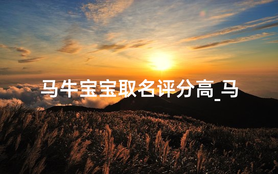 马牛宝宝取名评分高_马牛宝宝取名评分高,一字千金抢眼球-优贝算卦网
