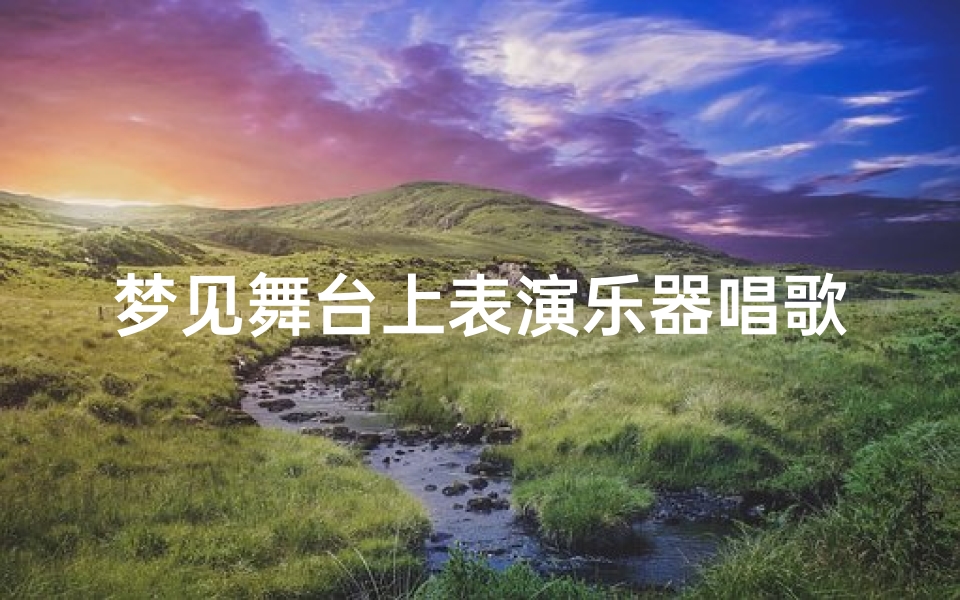 梦见舞台上表演乐器唱歌—梦见音乐表演
