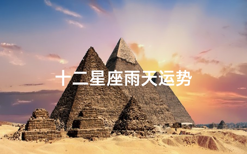 十二星座雨天运势