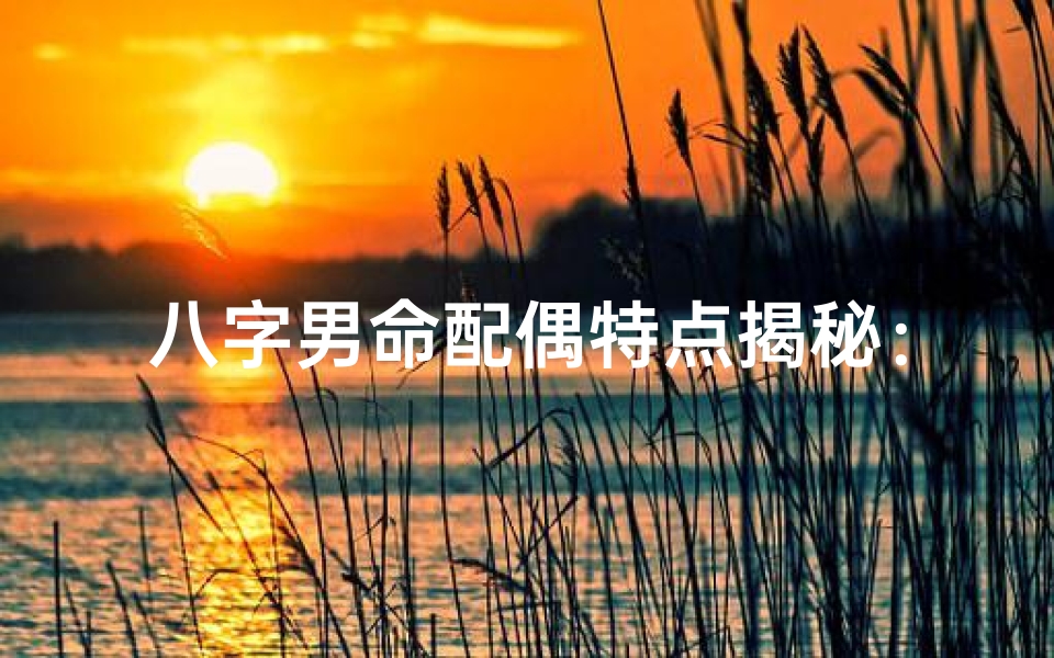 八字男命配偶特点揭秘:揭秘另一半的神秘魅力