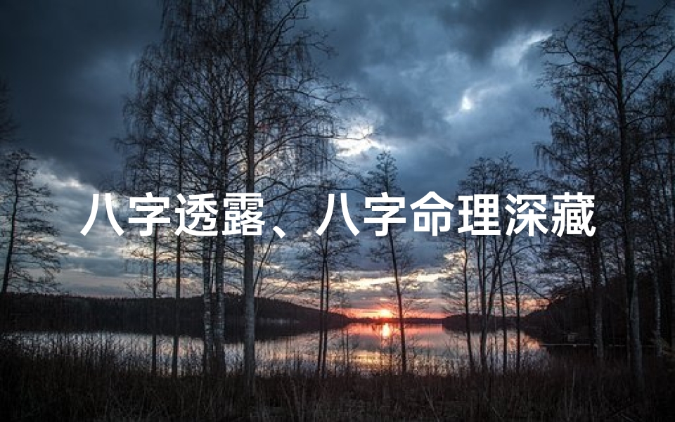 八字透露、八字命理深藏的智慧之谜