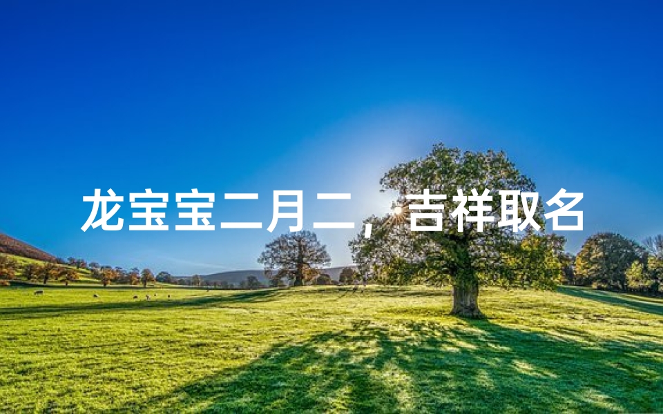 龙宝宝二月二,吉祥取名大揭秘-优贝算卦网
