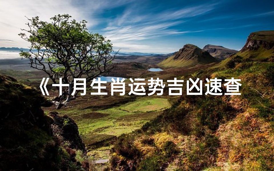 《十月生肖运势吉凶速查指南》