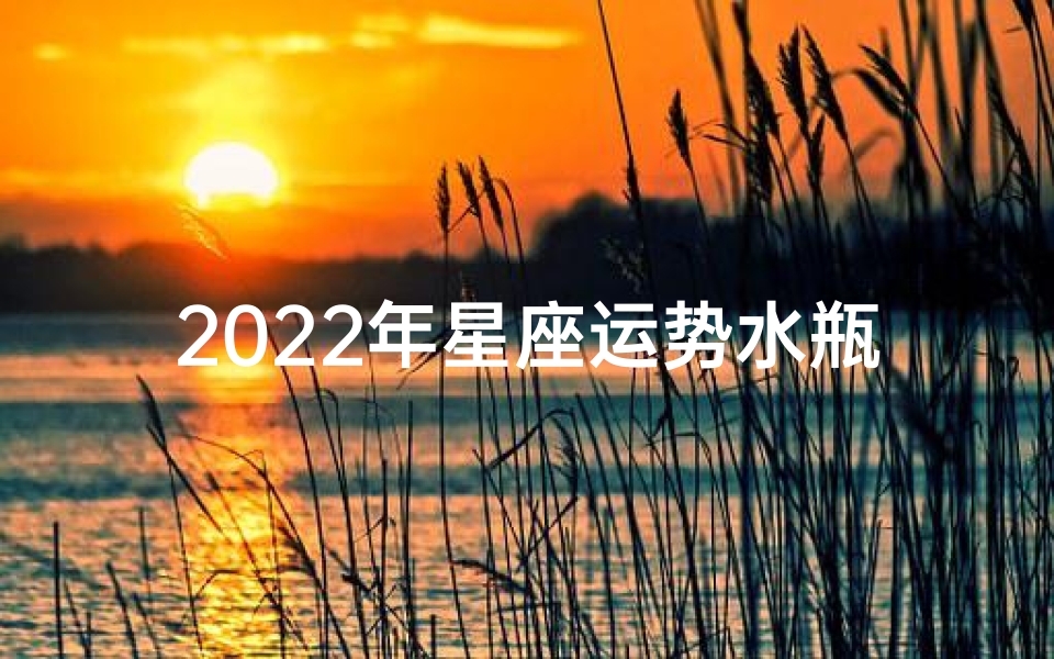 2022年星座运势水瓶、2022年星座运势揭秘:运势高峰与低谷一览