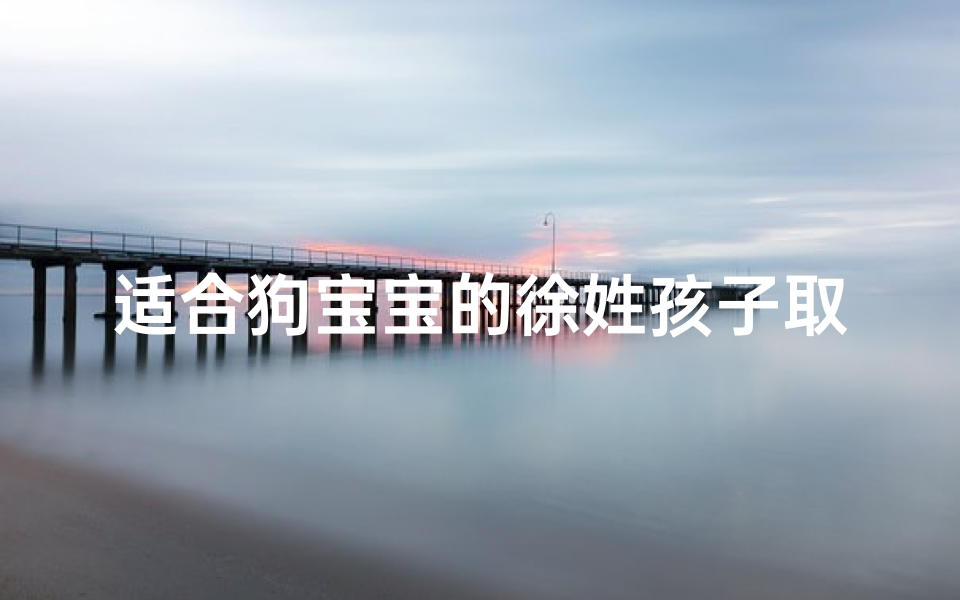 适合狗宝宝的徐姓孩子取名;《徐姓狗宝宝,温馨取名大揭秘》