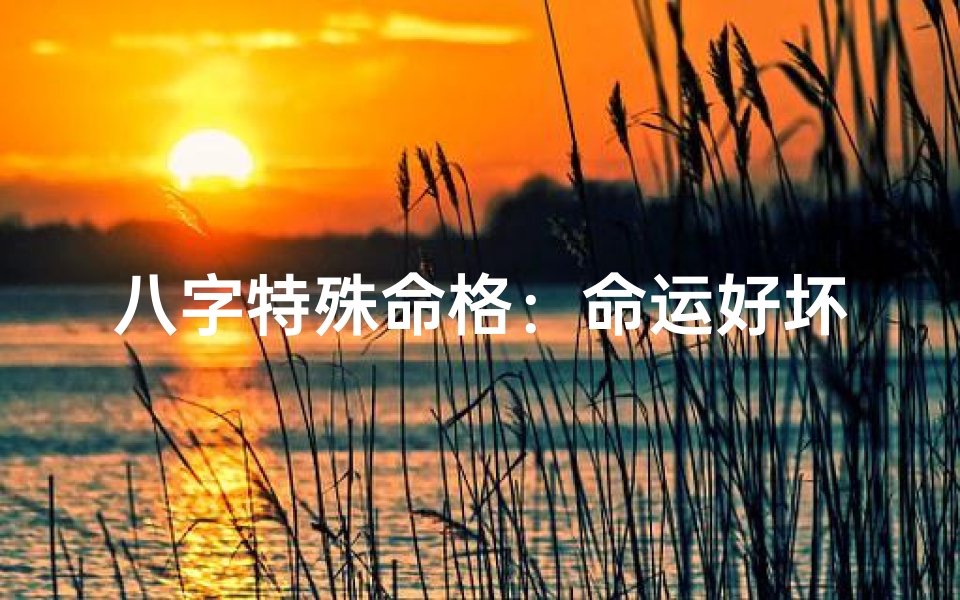 八字特殊命格:命运好坏之谜揭晓