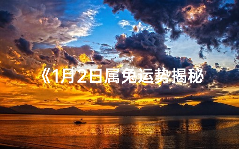 《1月2日属兔运势揭秘:新年吉星高照》