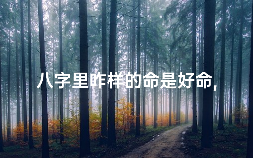 八字里咋样的命是好命,八字里这样的命才算好命