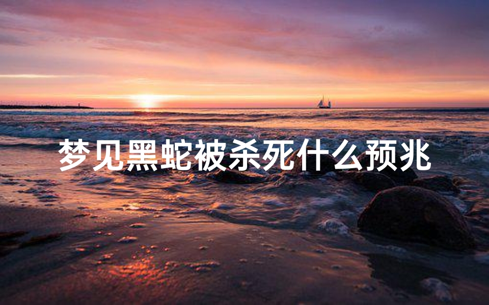 梦见黑蛇被杀死什么预兆,梦到黑蛇把它打死了预示着什么-优贝算卦网