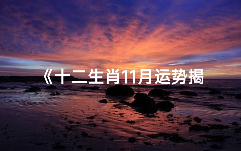 《十二生肖11月运势揭秘:每周运势大解析》