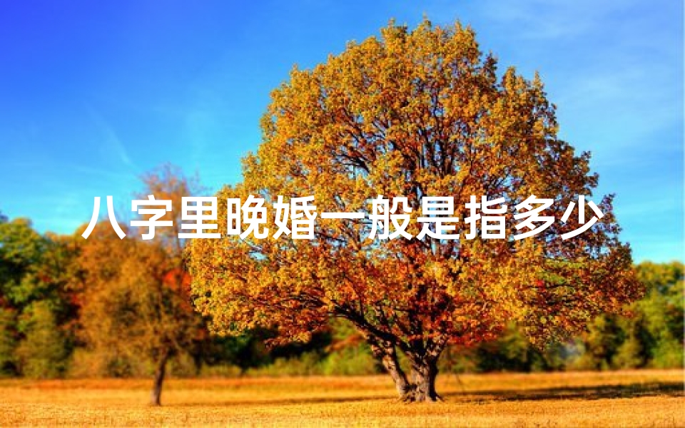 八字里晚婚一般是指多少岁_《八字晚婚命者:现代社会多吗?》