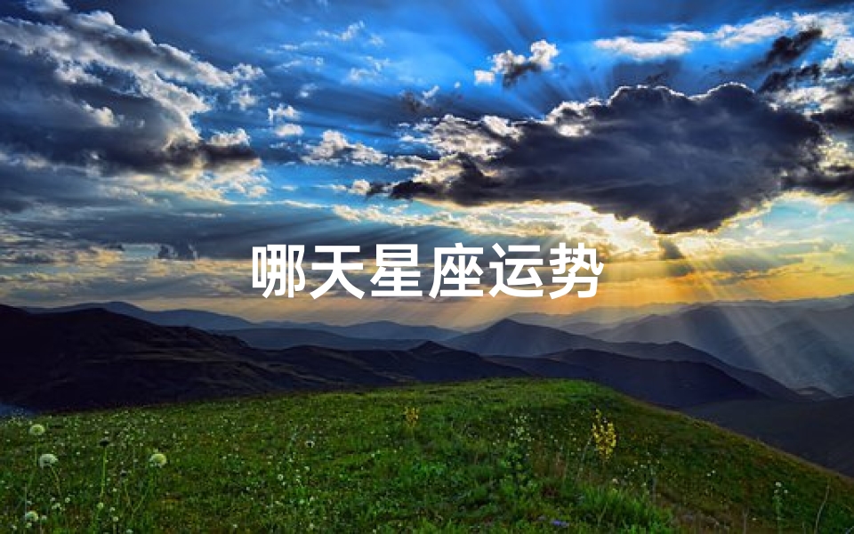 哪天星座运势