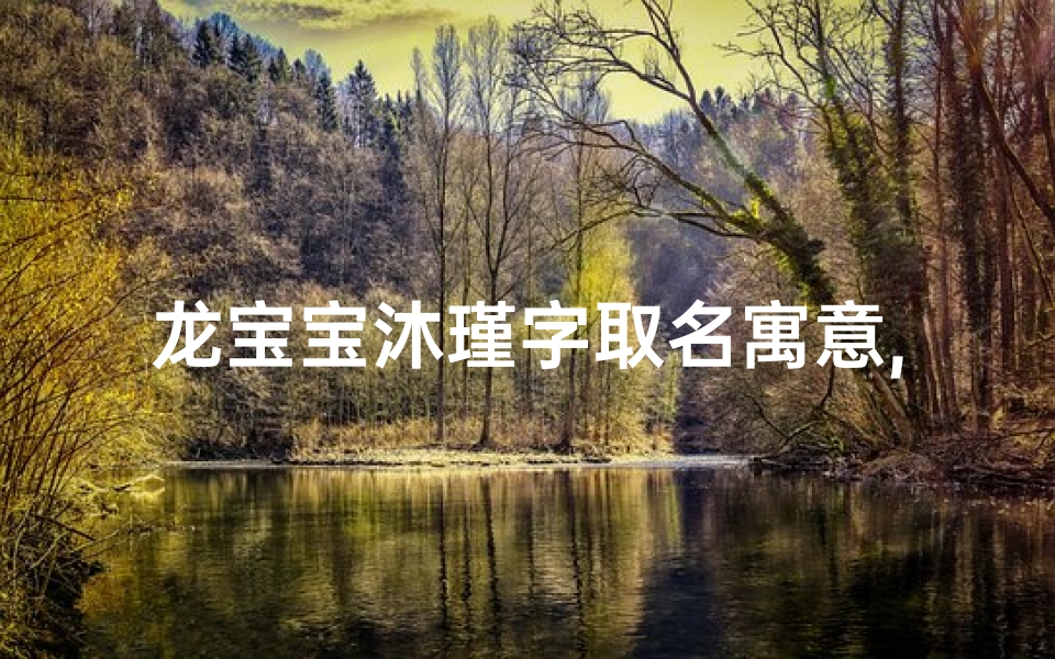 龙宝宝沐瑾字取名寓意,沐瑾网名的寓意