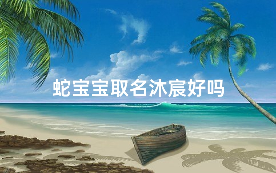 蛇宝宝取名沐宸好吗