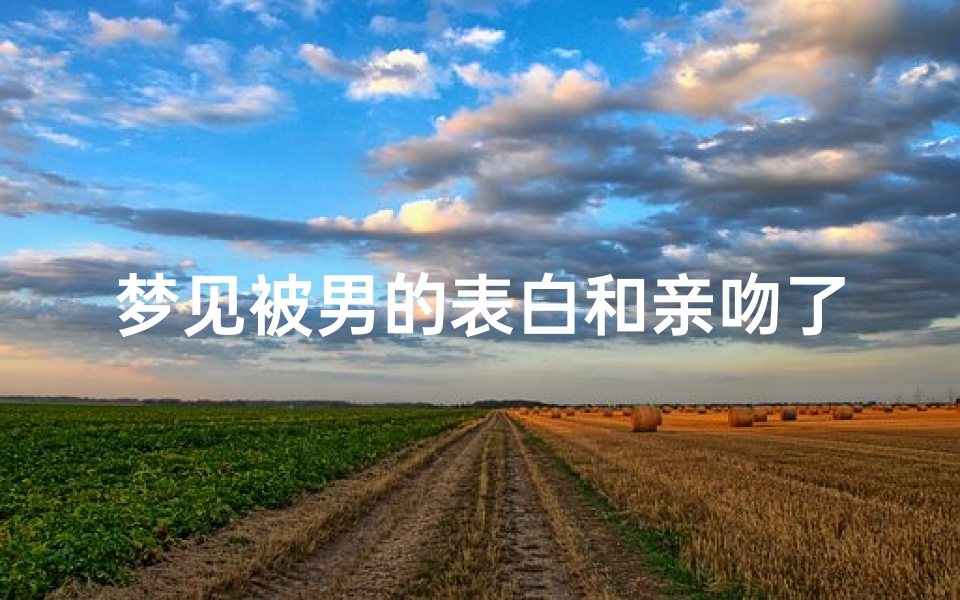 梦见被男的表白和亲吻了(梦见和认识的一个男的表白然后被亲吻)